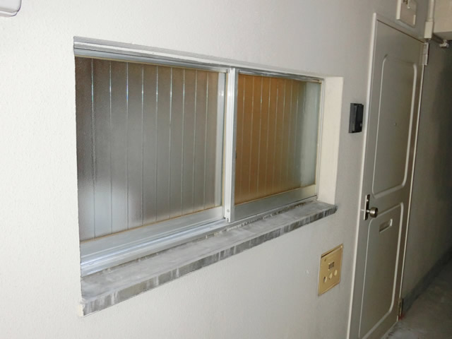 アルミ面格子タテ格子　窓の防犯対策　名古屋市中区